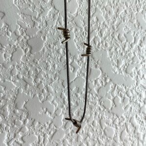 Sterlin Silver Barbed Wire Chain